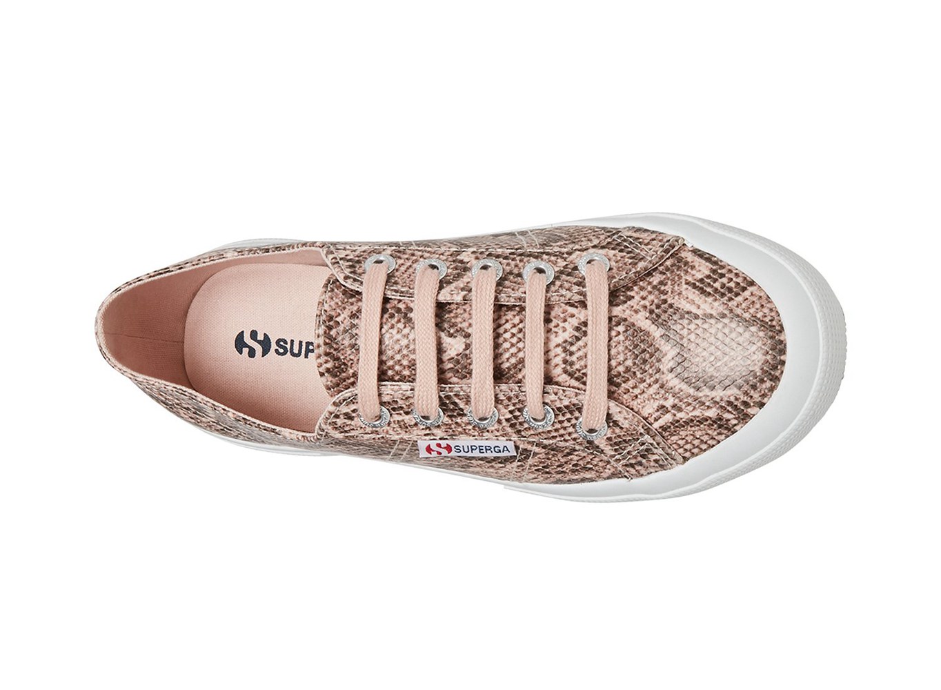 Superga Sneakers Womens - 2750 Faux Snake - Beige/Snake - FSRVD9481